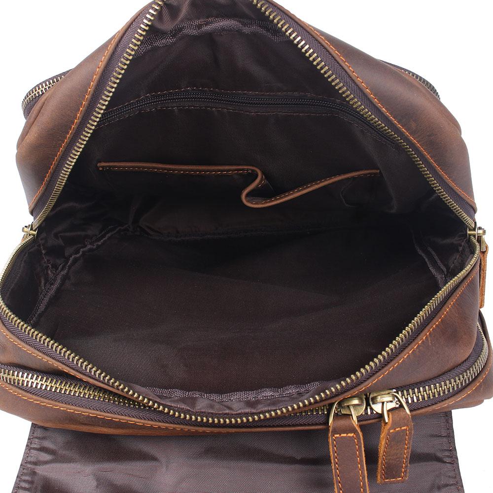 Brown Leather Backpack