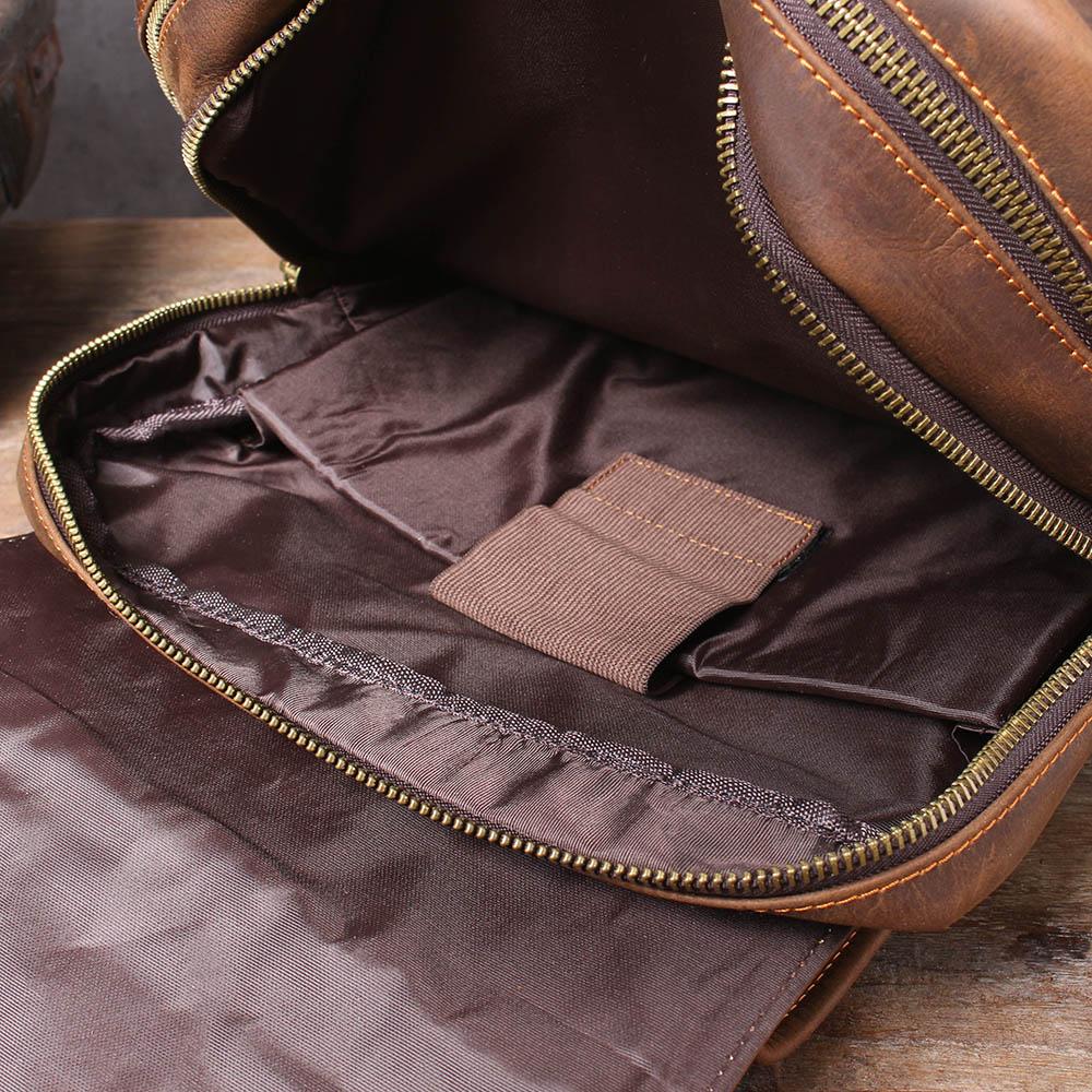 Brown Leather Backpack