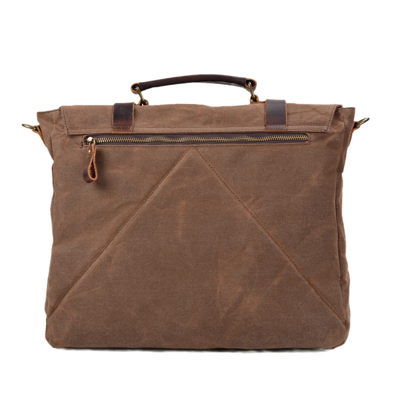 Canvas and Leather Messenger Bag