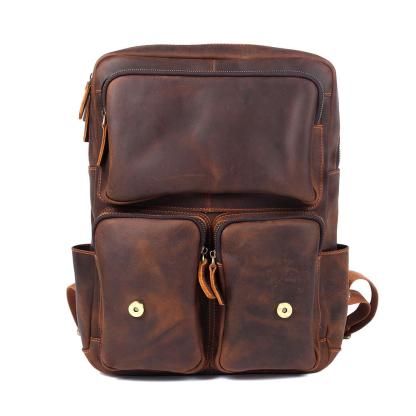 Brown Leather Backpack