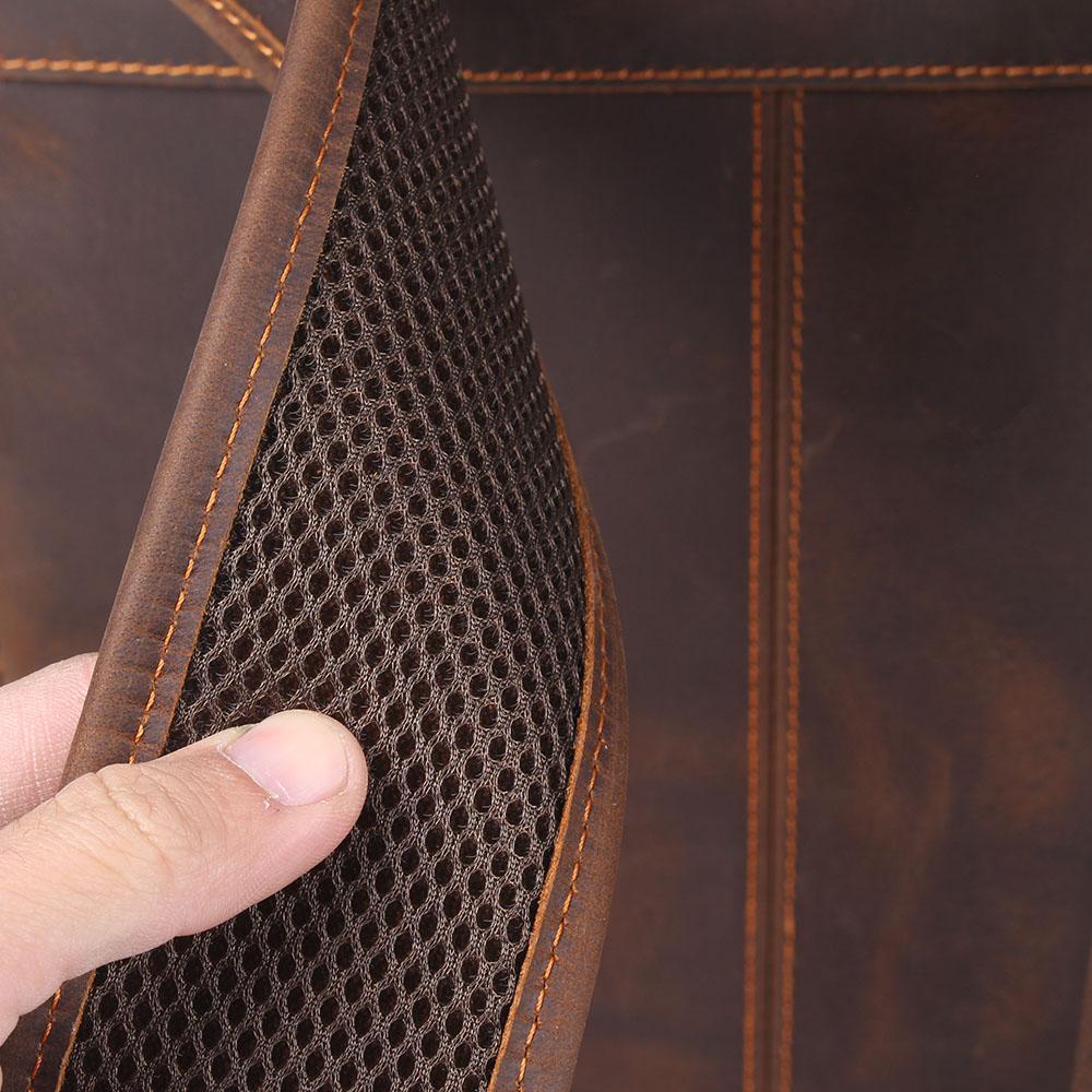 Brown Leather Backpack