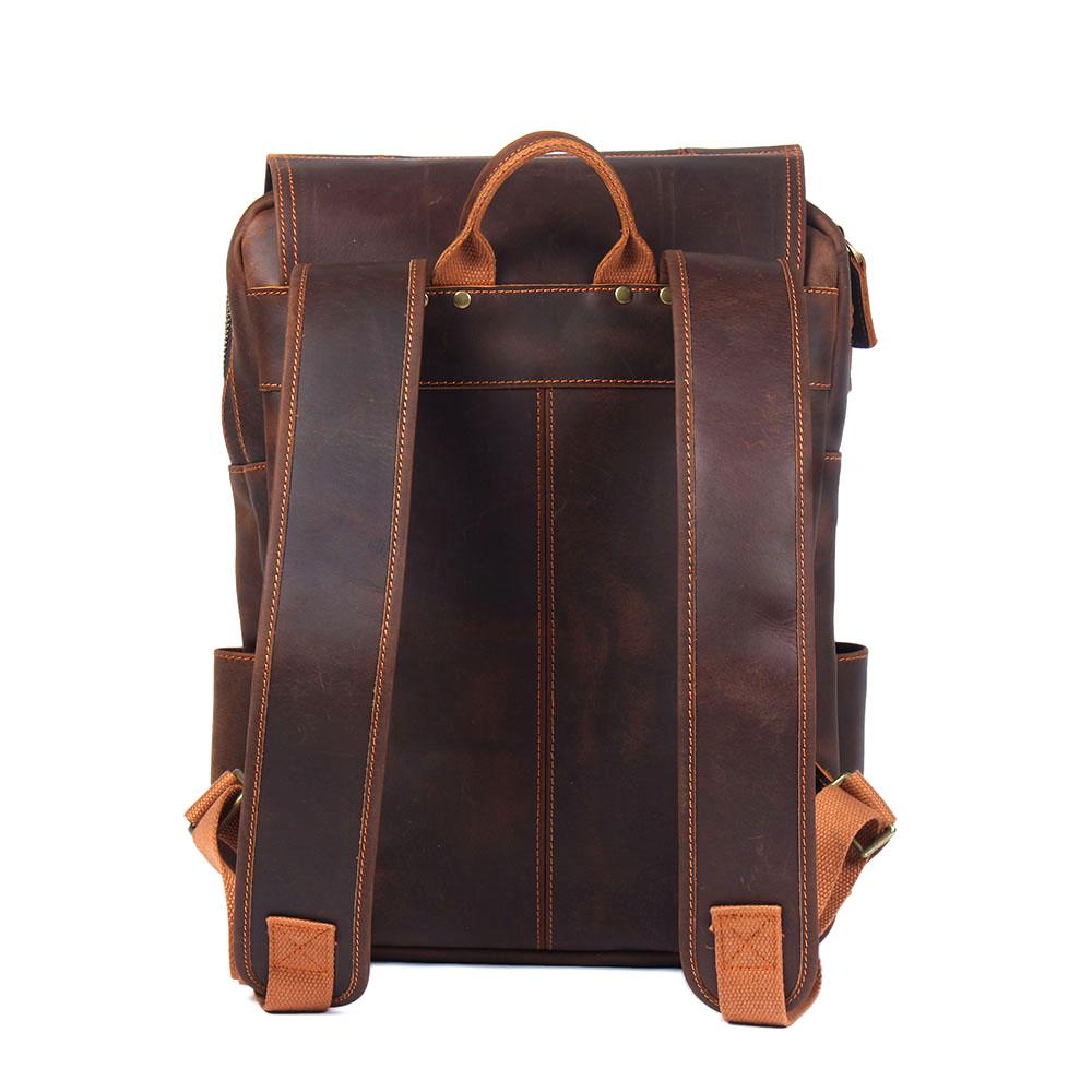 Brown Leather Backpack