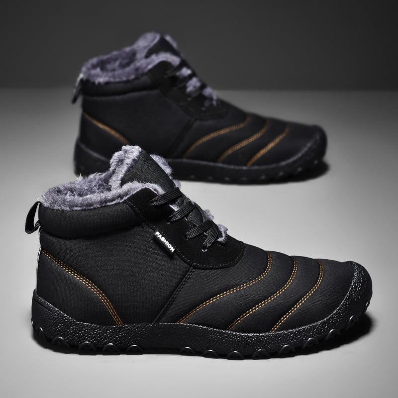 MEN'S COMFORTABLE VELVET SLIP-ON HIGH-TOP CASUAL SHOES