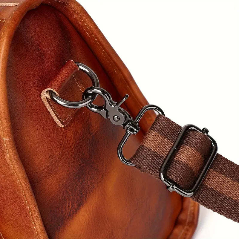 Large Leather Men's Luggage Bag
