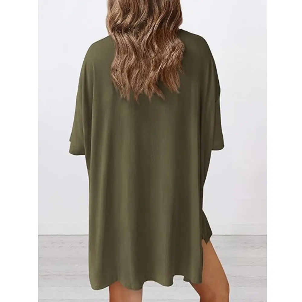 PRETTYGARDEN Women 2 Piece Lounge Set Summer Casual Oversized Shirts Biker Shorts Matching Airport Travel Outfit Clothes