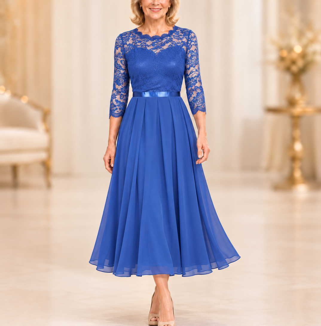 The Lace Maxi That Falls Into One Long Line