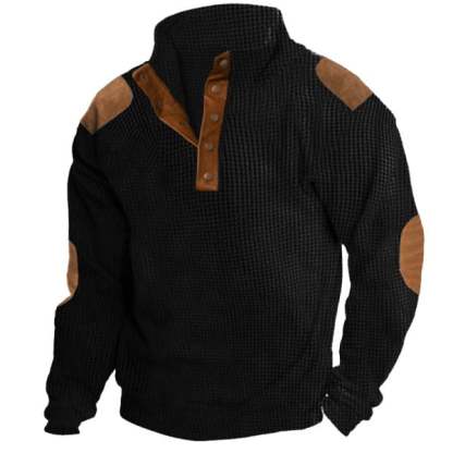 Men's Outdoor Casual Stand Collar Long Sleeve Sweatshirt