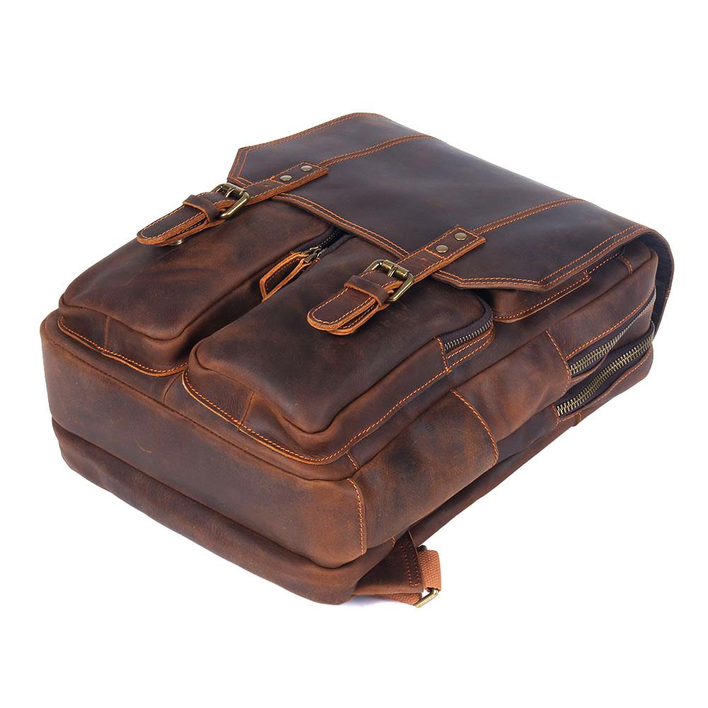 Brown Leather Backpack