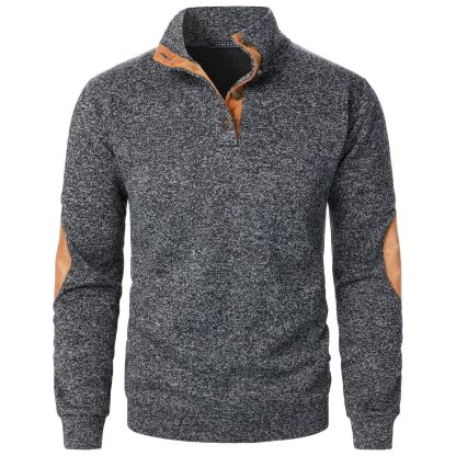 Men's Outdoor Casual Henley Long Sleeve Sweater