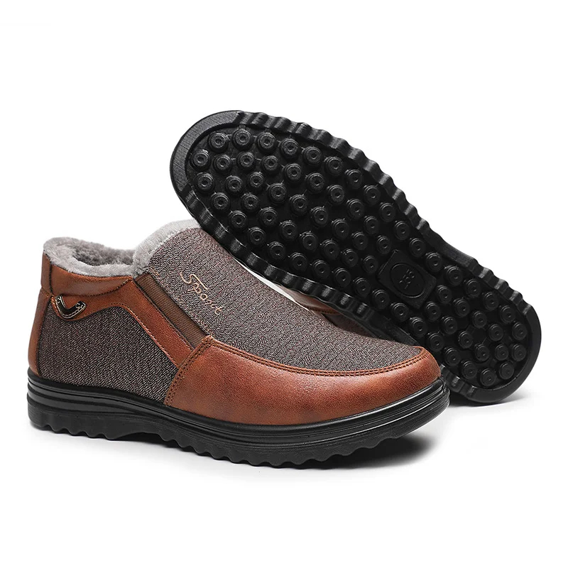 Men's Winter Fleece Warm Comfortable  Orthopedic Loafers