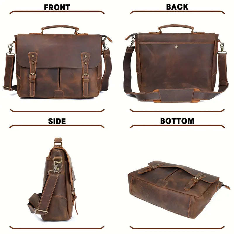 Retro Brown Messenger Bag