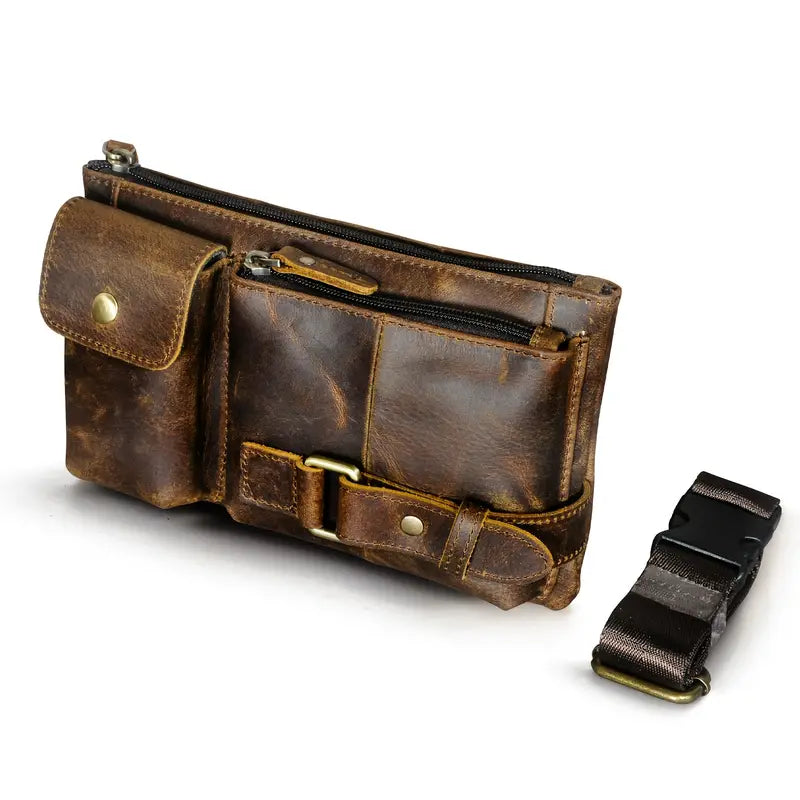 Vintage Leather Waist Bag