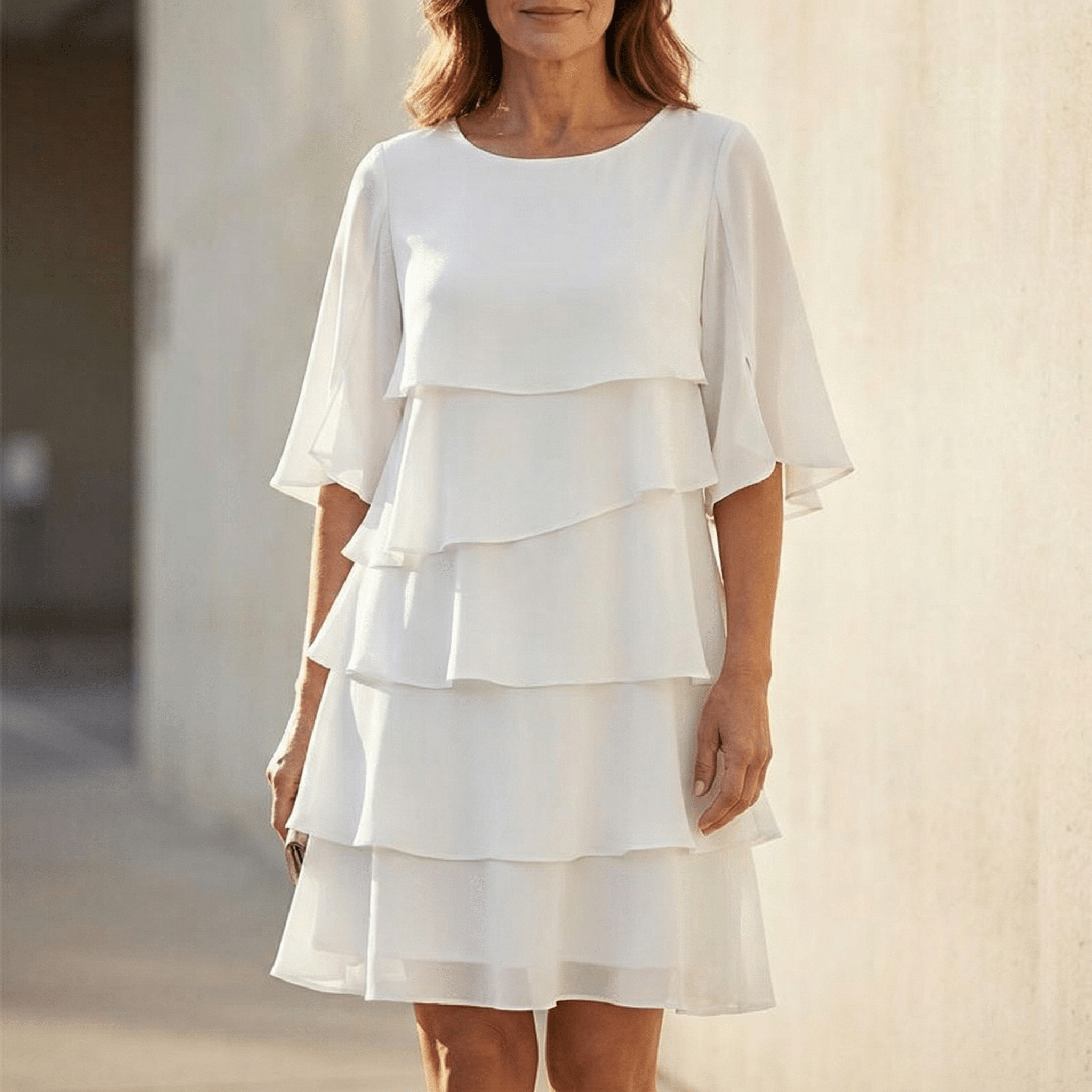 Women's Layered Ruffle Dress