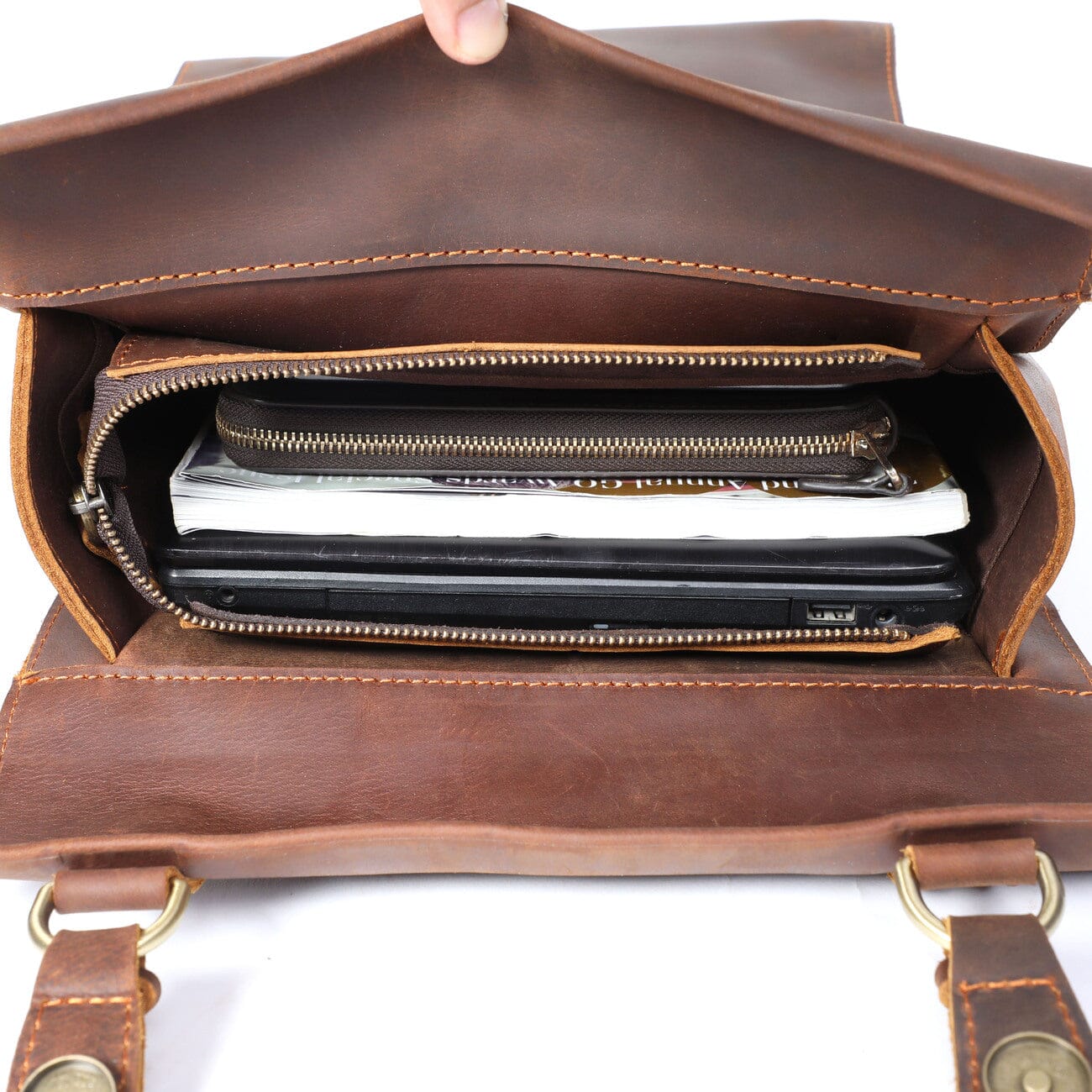 Full Grain Leather Backpack