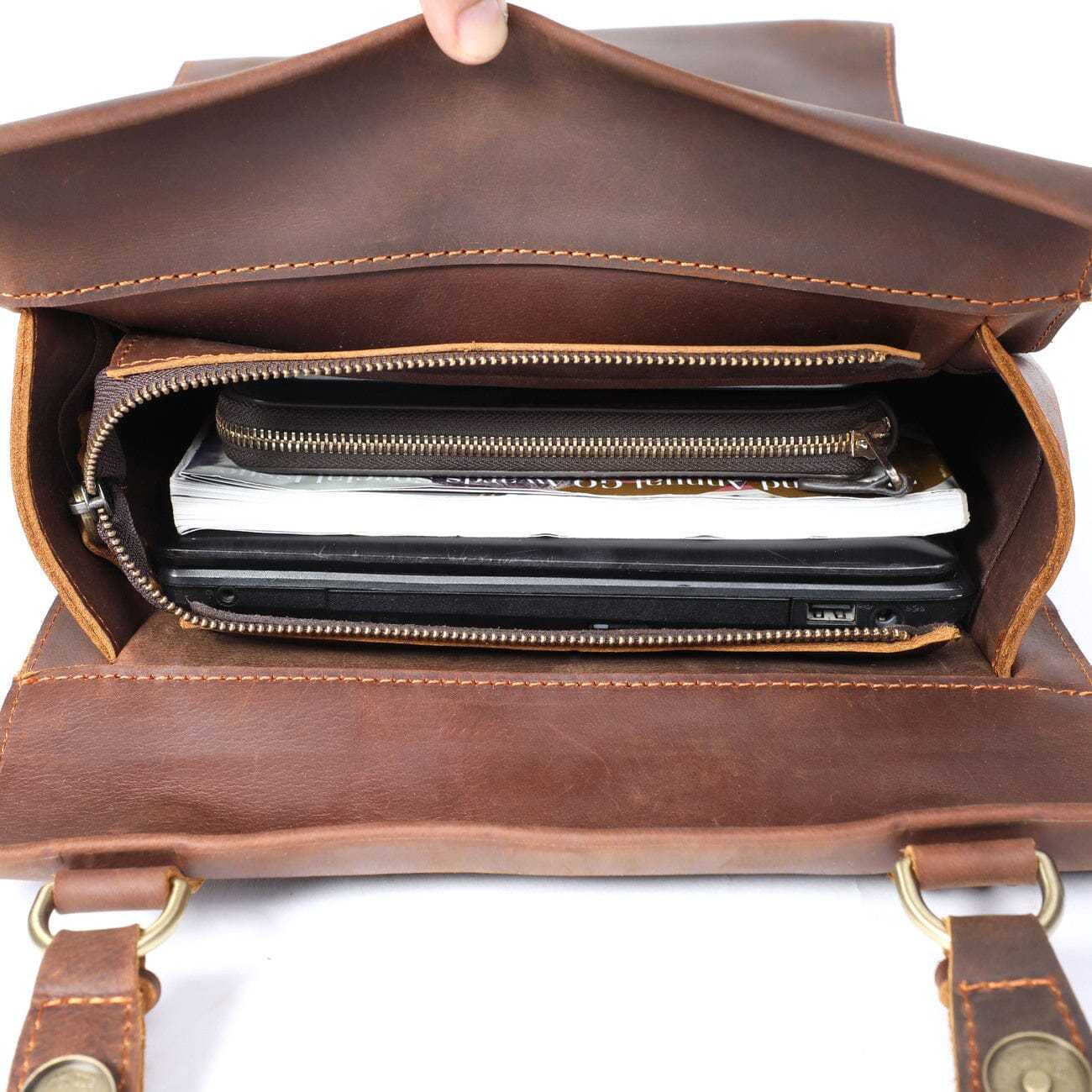 Full Grain Leather Backpack