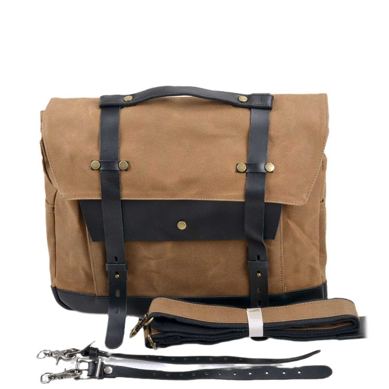 Canvas Motorcycle Saddlebag