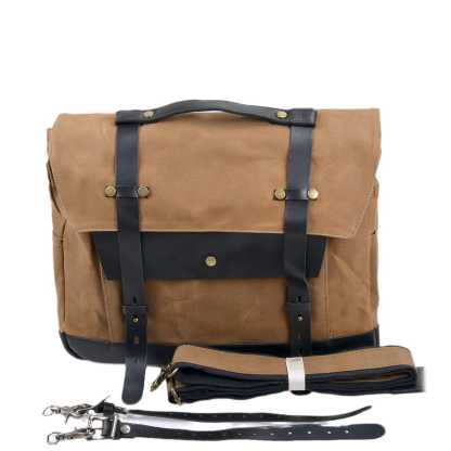 Canvas Motorcycle Saddlebag