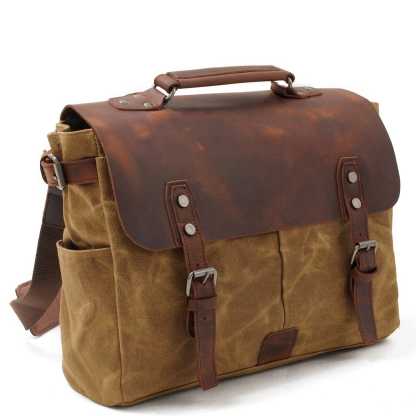 Canvas Crossbody Messenger Bag