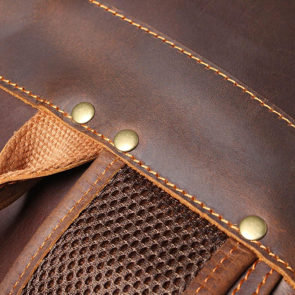 Brown Leather Backpack
