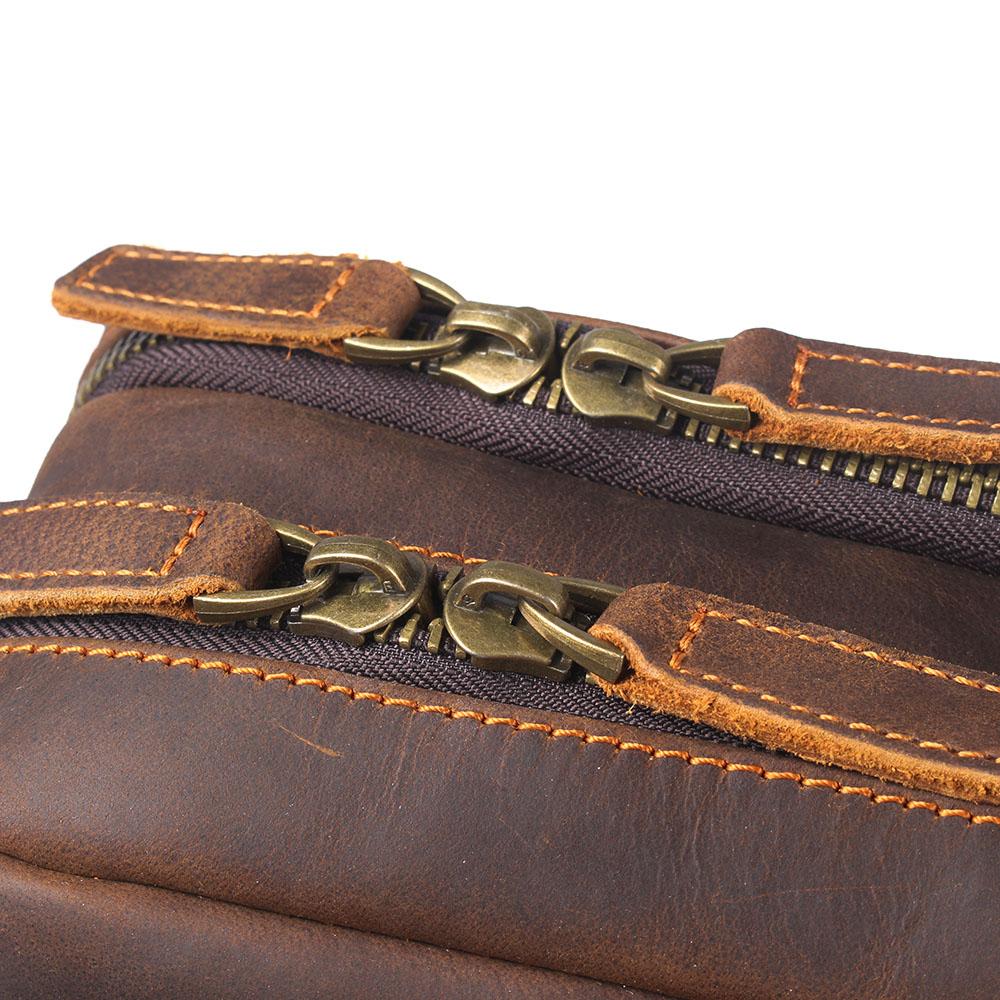 Brown Leather Backpack