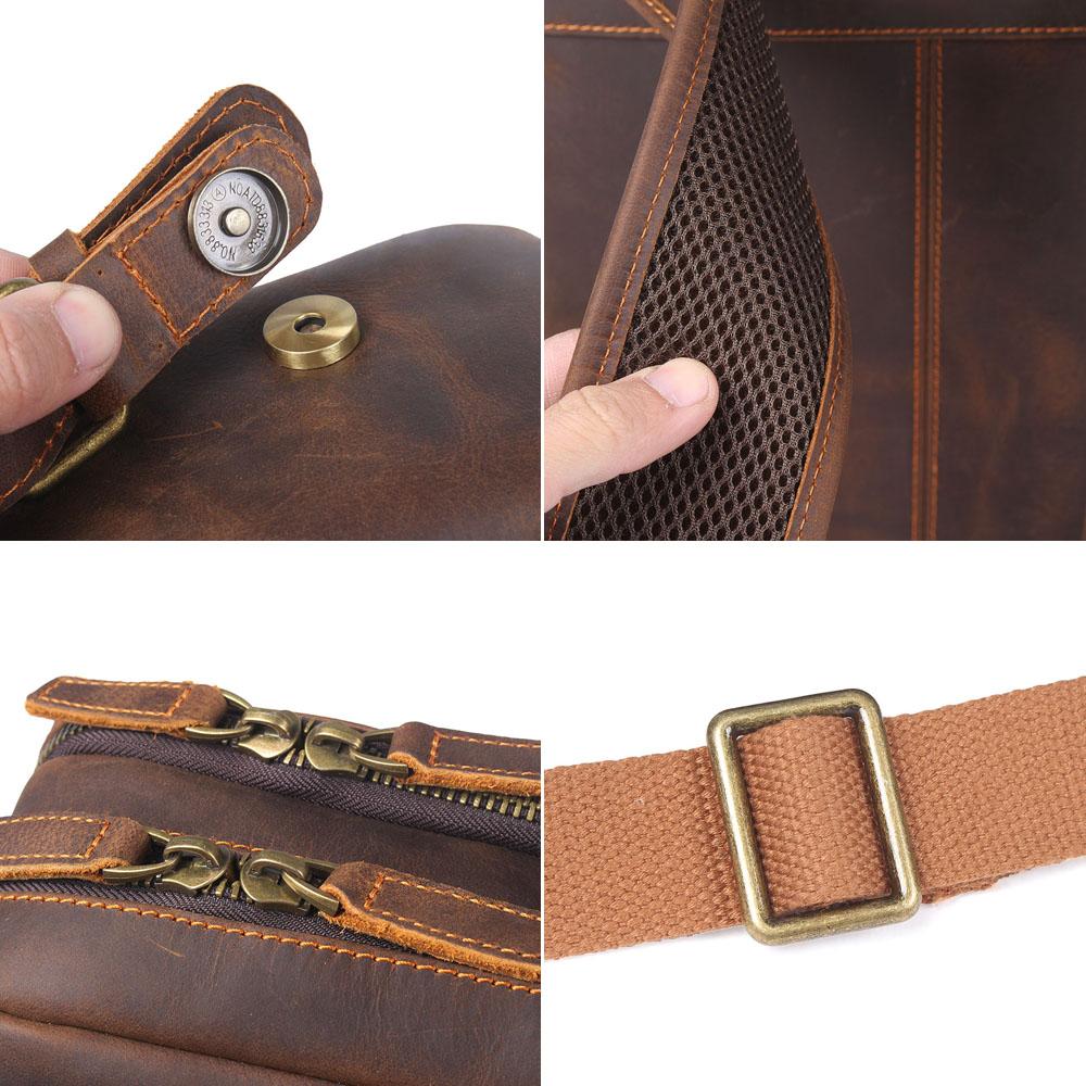 Brown Leather Backpack