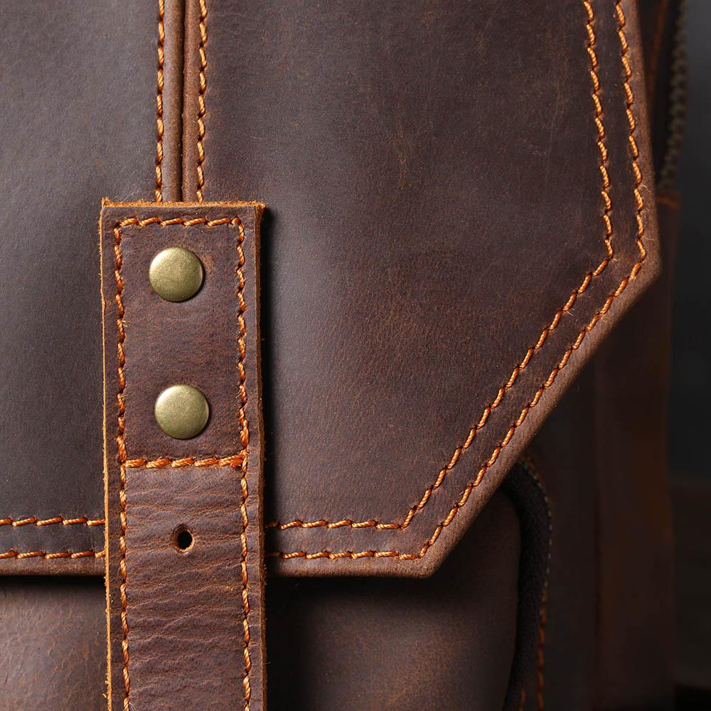Brown Leather Backpack