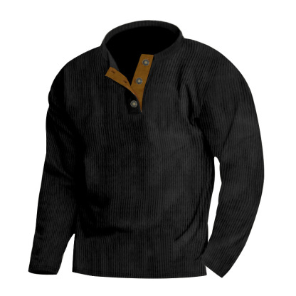 🔥Men's Outdoor Casual Stand Collar Long Sleeve Sweatshirt