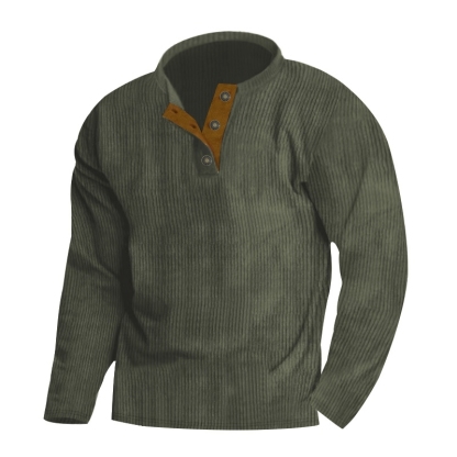 🔥Men's Outdoor Casual Stand Collar Long Sleeve Sweatshirt