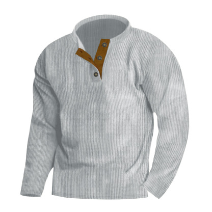 🔥Men's Outdoor Casual Stand Collar Long Sleeve Sweatshirt