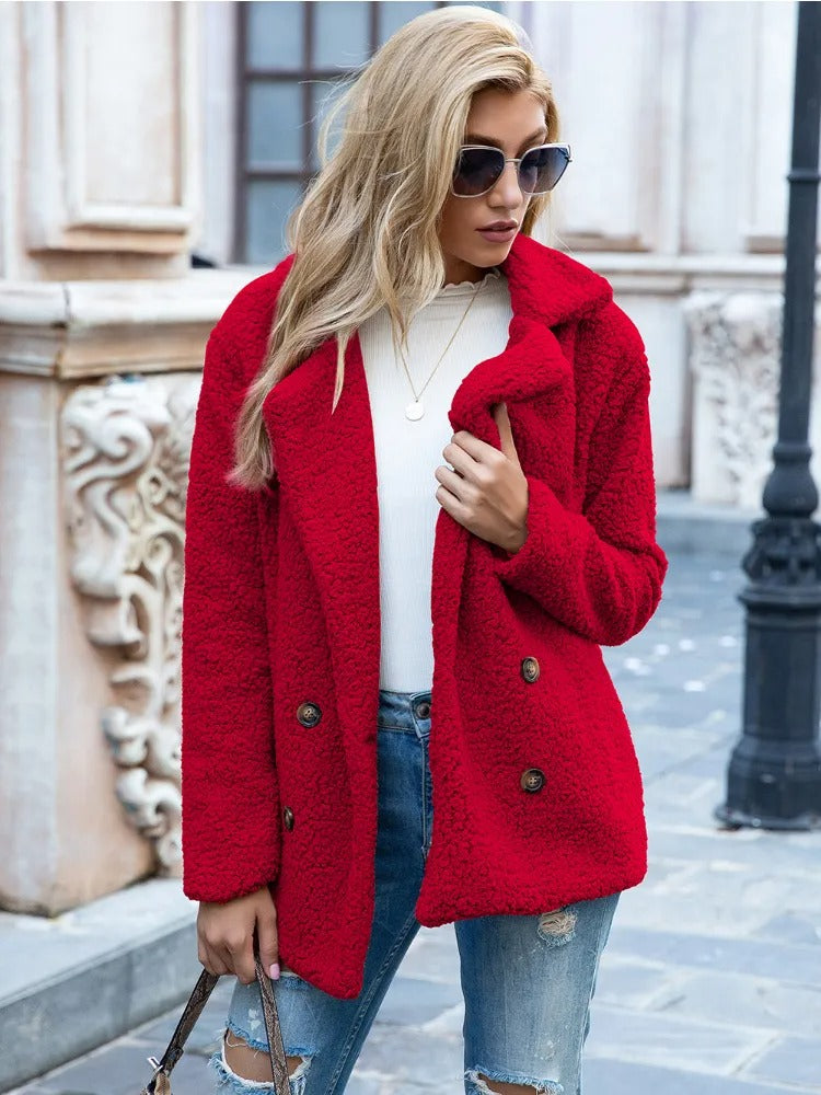 Elodie | Ciepły płaszcz teddy