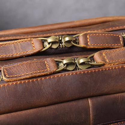 Brown Leather Backpack