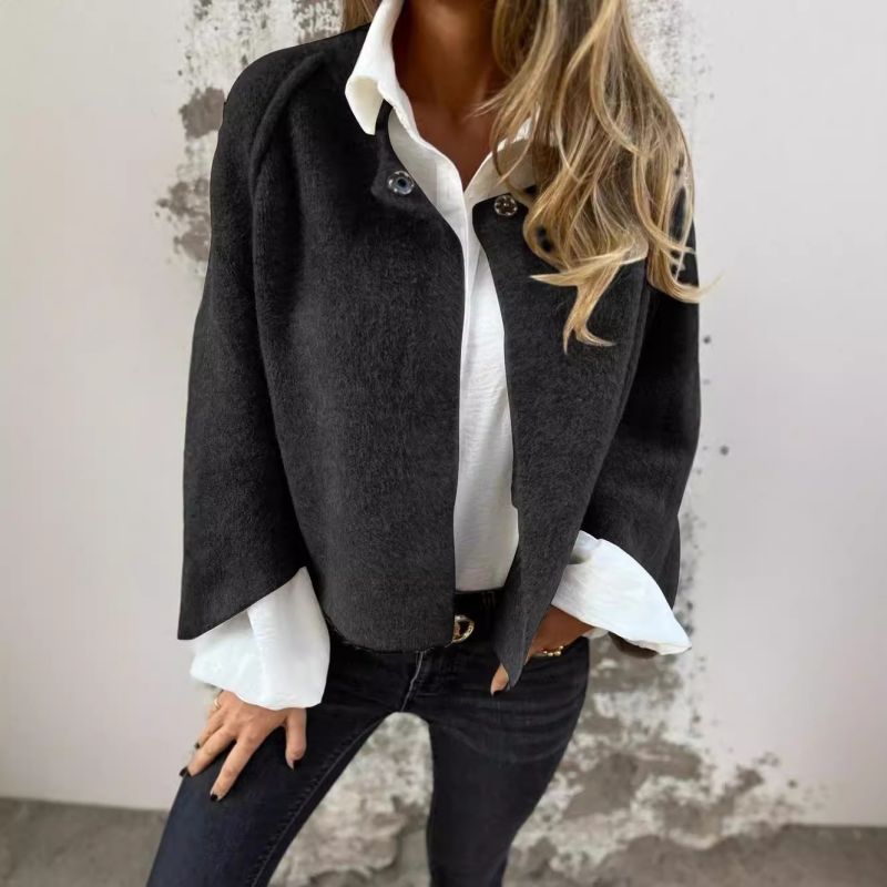 Short Jacket with Elegant, Flared Sleeves