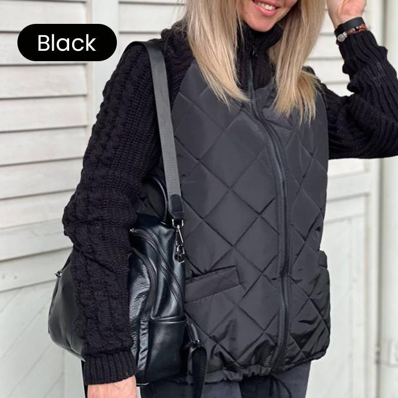⏰ LAST DAY 💥-2026 New Women's Knit Patchwork Puffy Jacket