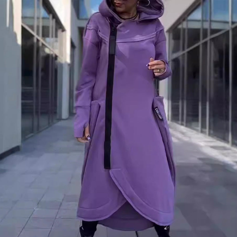 Hooded Blouse Dress"