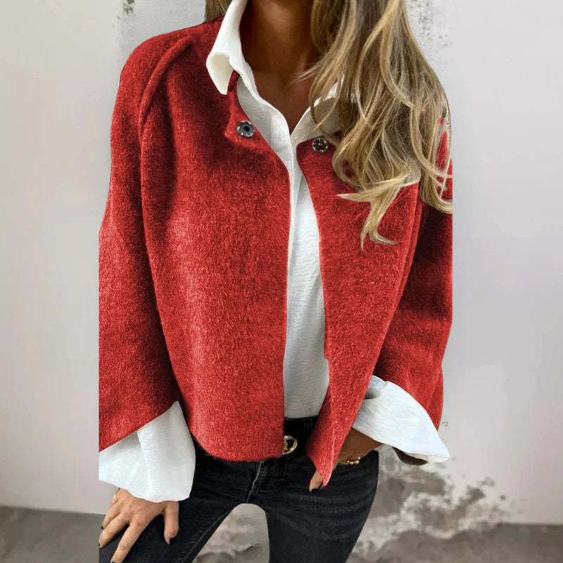 Short Jacket with Elegant, Flared Sleeves