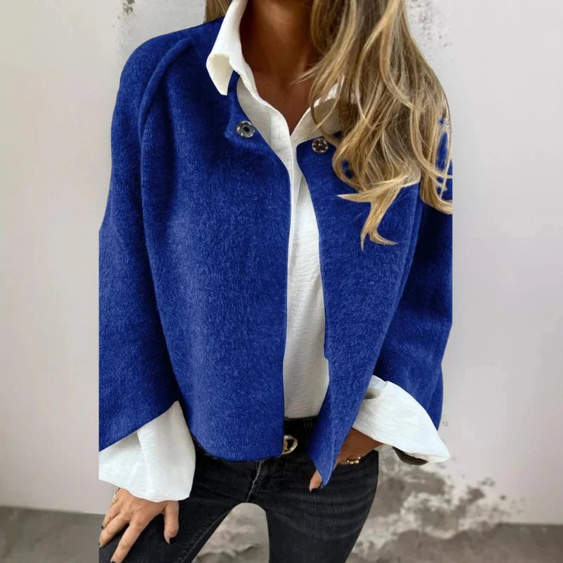 Short Jacket with Elegant, Flared Sleeves