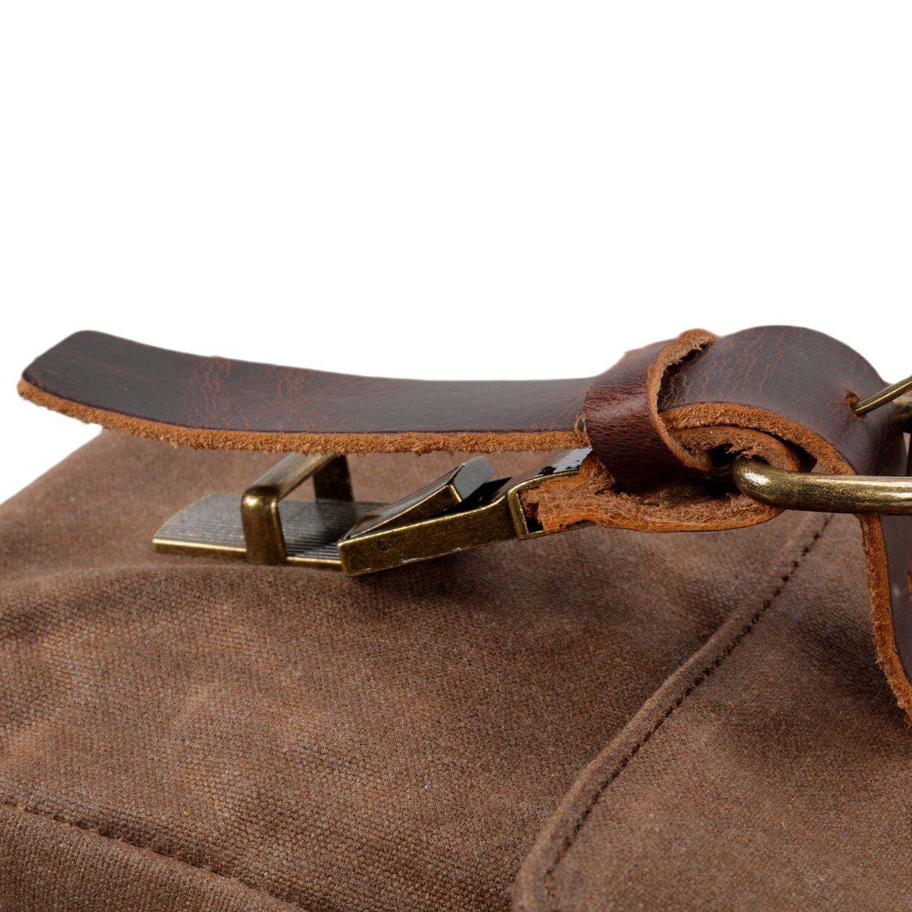 Canvas and Leather Messenger Bag