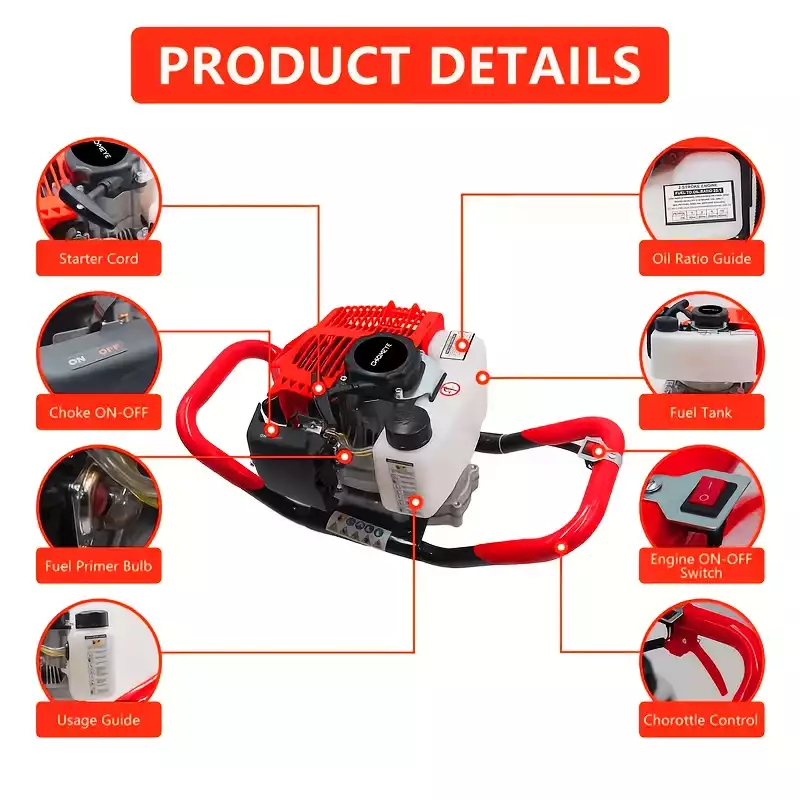 Gas Powered 72CC Post Hole Digger 