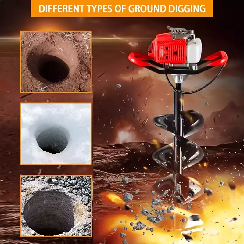 Gas Powered 72CC Post Hole Digger 