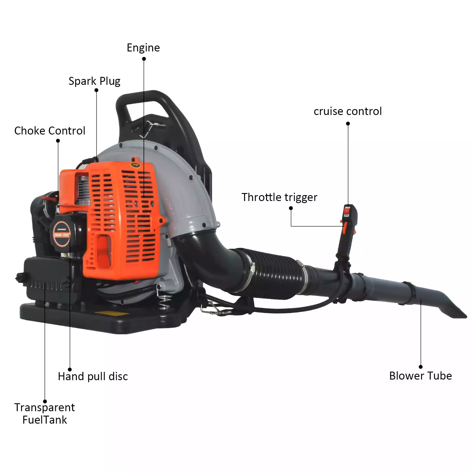 72CC Gas Powered Leaf Blower