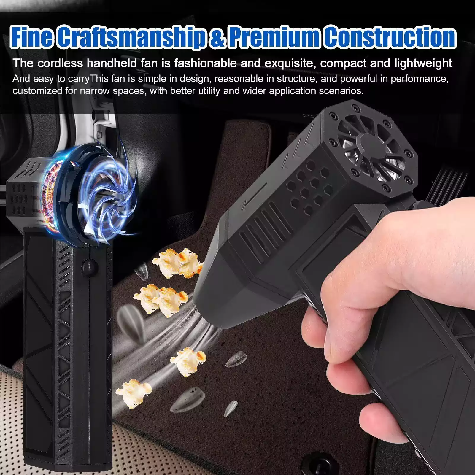 Powerful 230W Handheld Air Jet Blower Turbo Fan