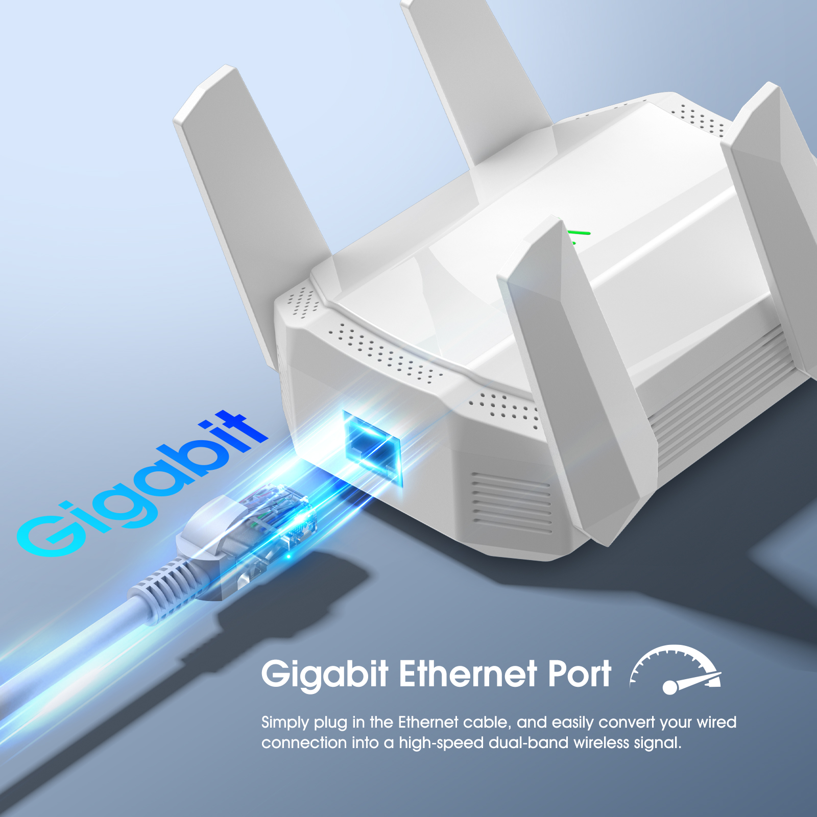 WiFi 6 Range Extender - Add up to 1,2000 sq. ft. and 99+ Devices with AX3000 Dual-Band Wireless Signal Booster & Repeater (up to 2.4Gbps Speed), WPA3 Security, Smart Roaming