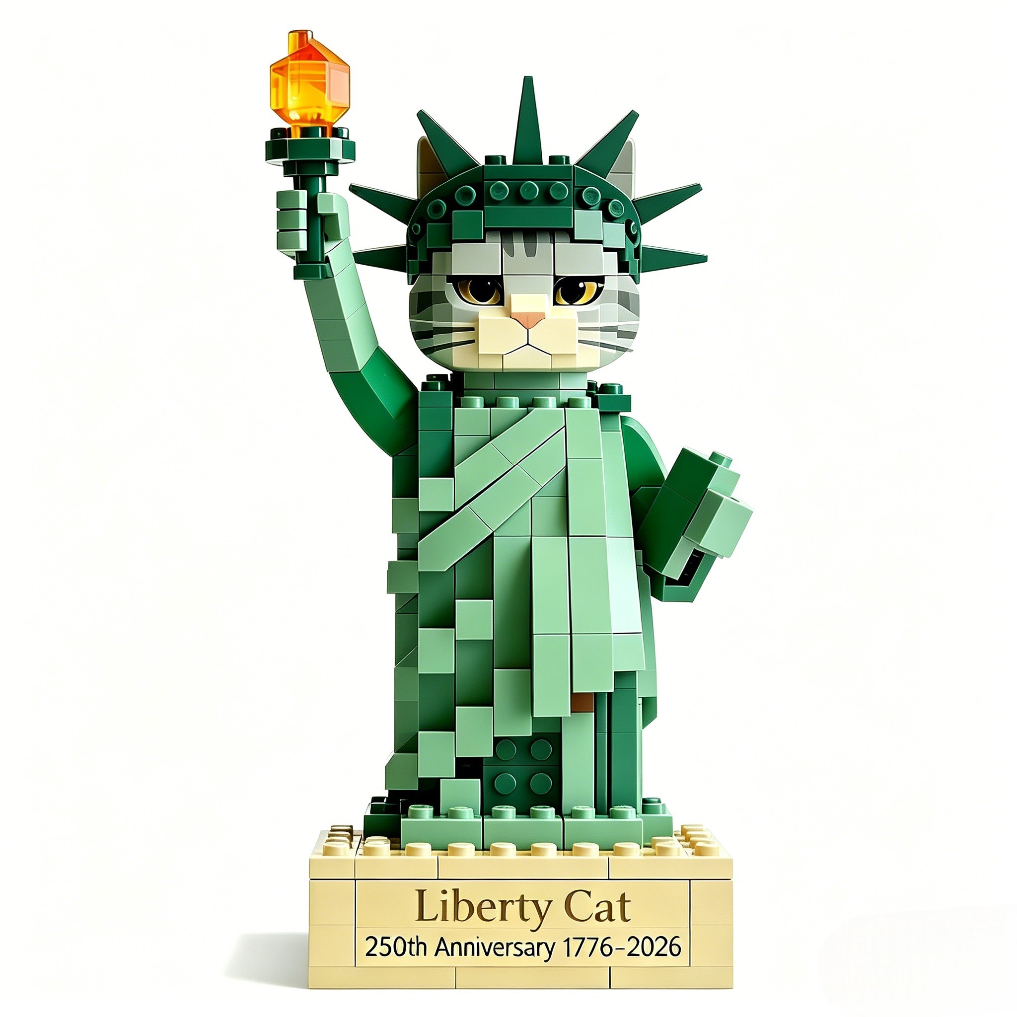 🗽Catberty Brick Set – Liberty Cat (250th Anniversary Edition)
