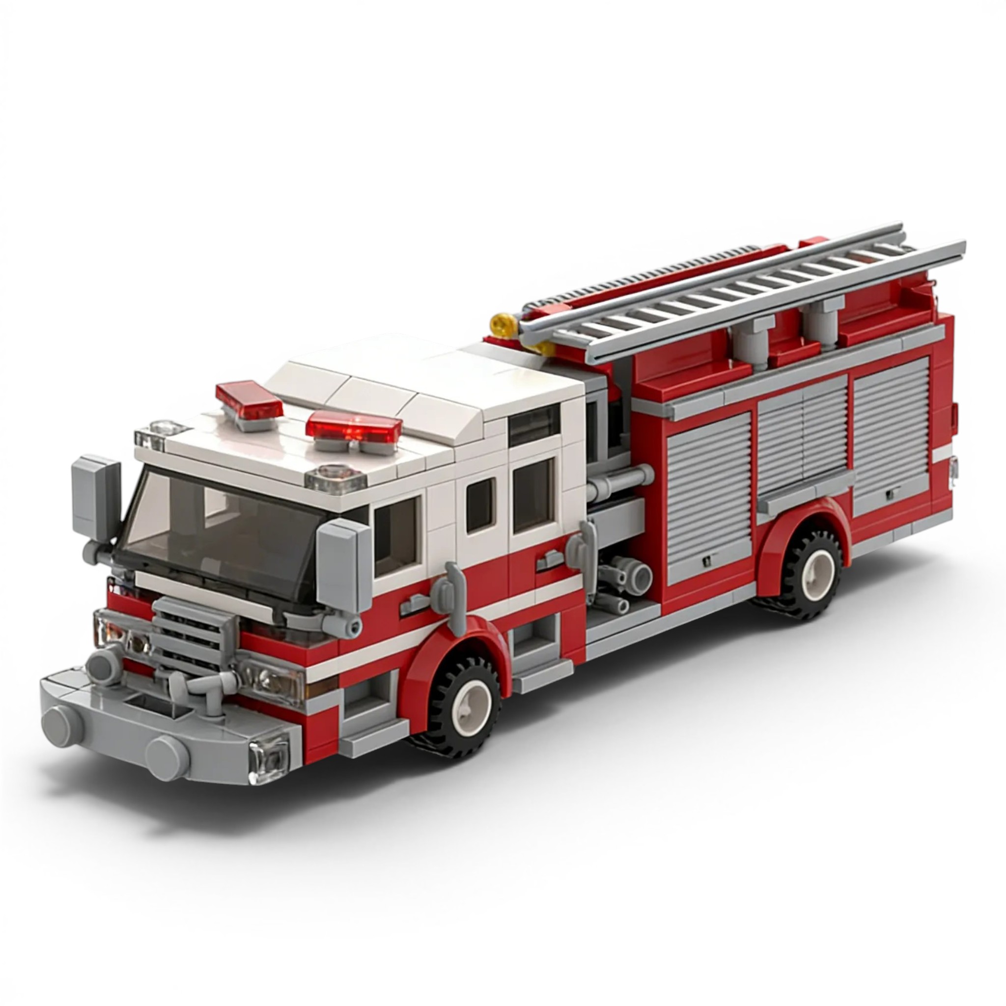 Fire Engine Brick Set with Ladder