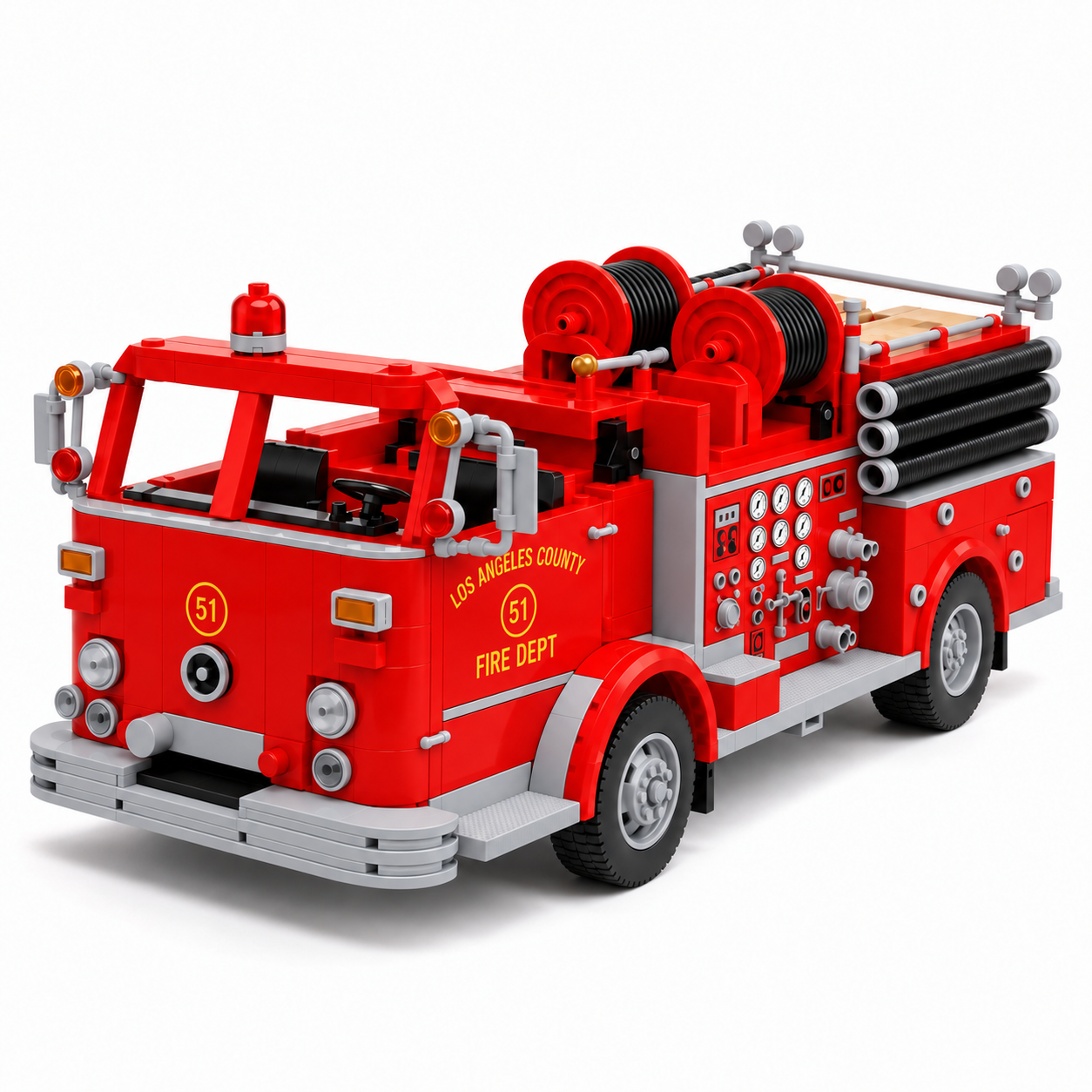 1965 Engine 51 Heritage Fire Truck Building Set
