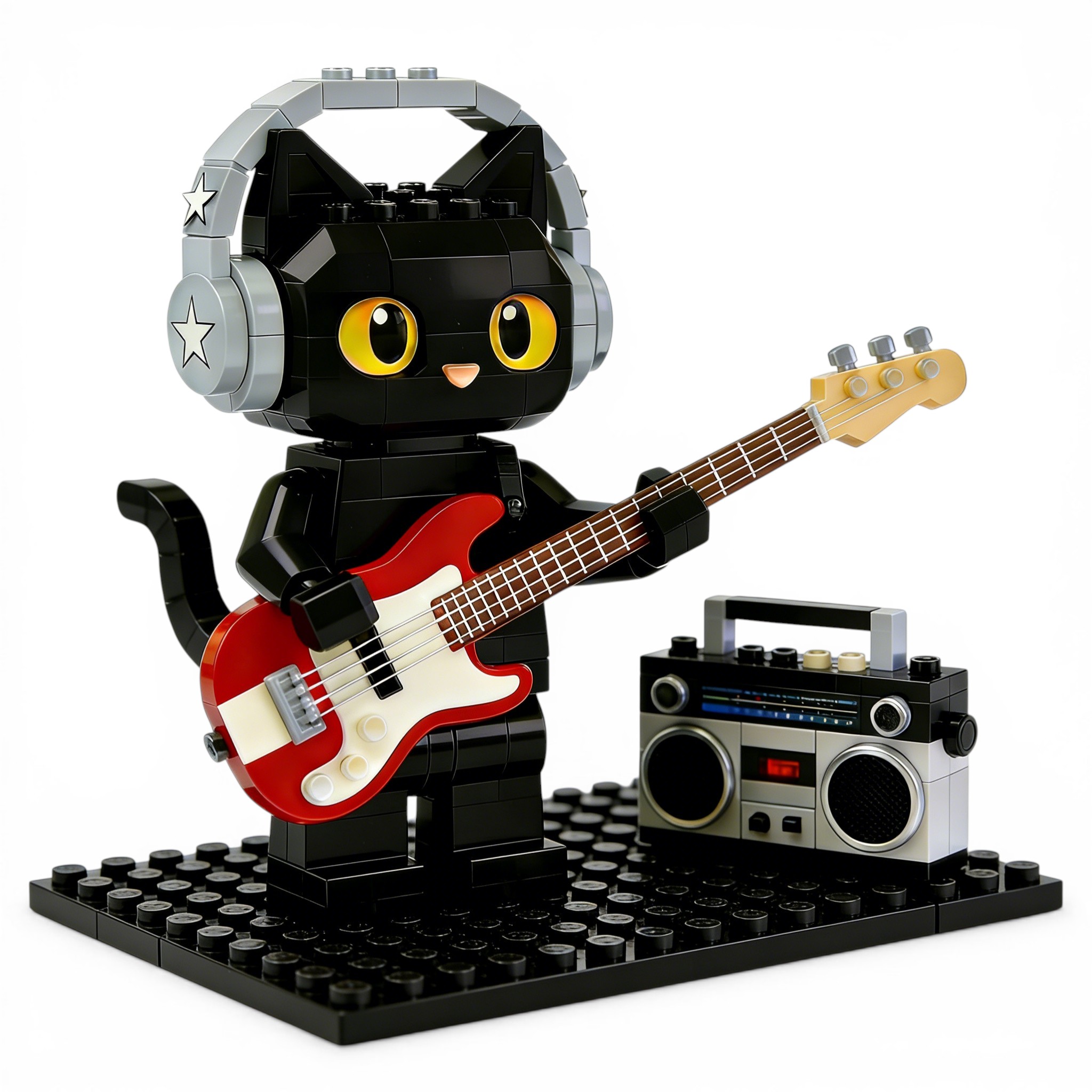 🎸The Rockstar Brick Cat