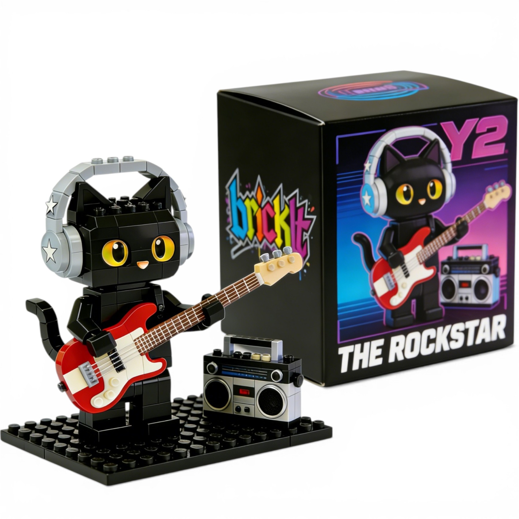 🎸The Rockstar Brick Cat