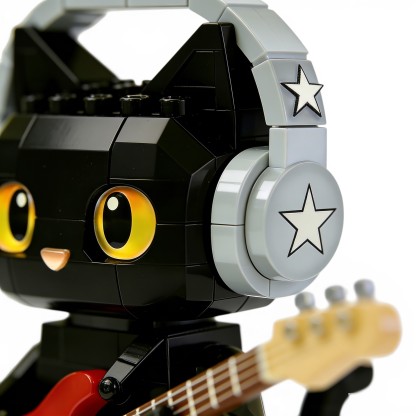 🎸The Rockstar Brick Cat