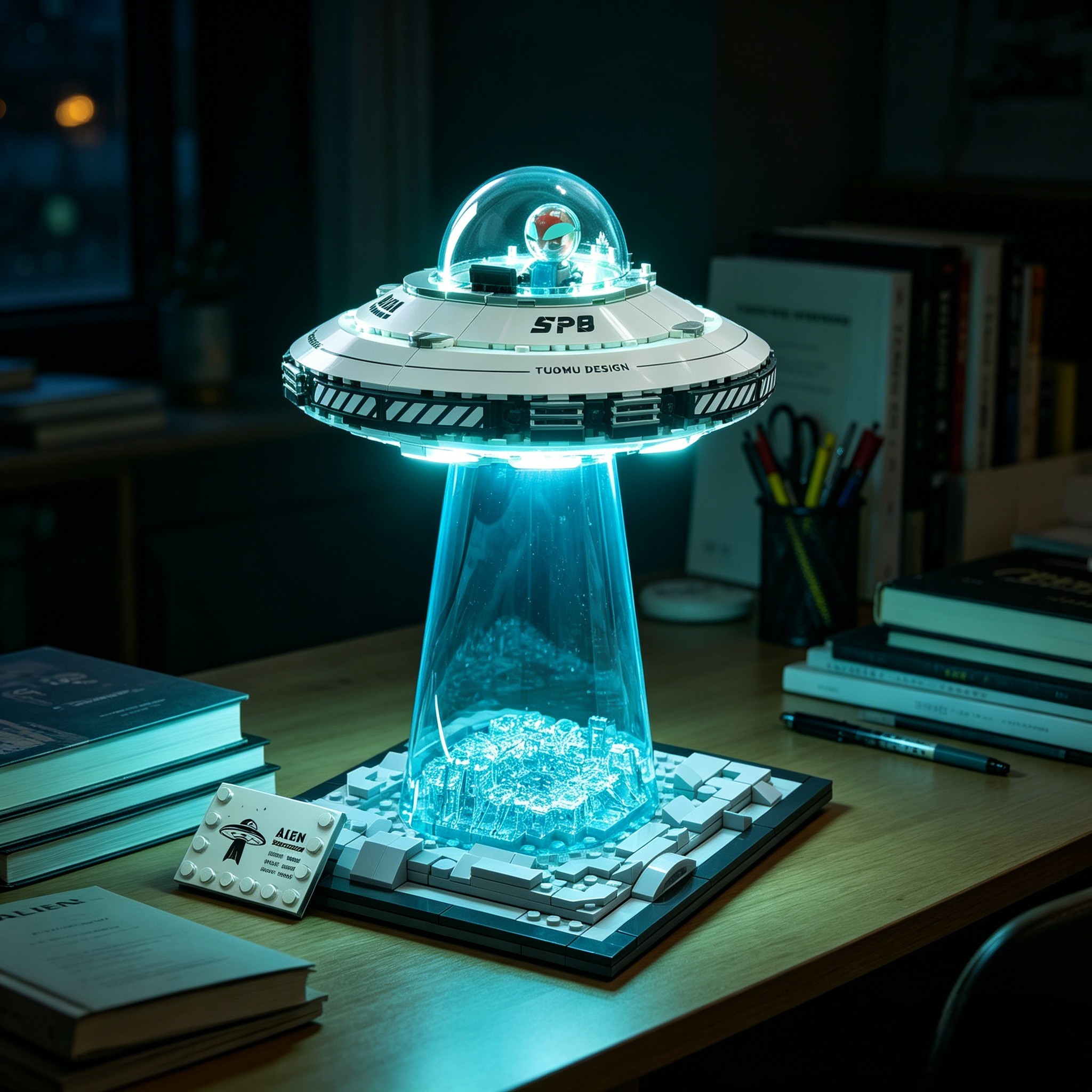 UFO Beam Encounter Brick Light Set – Brixzoom