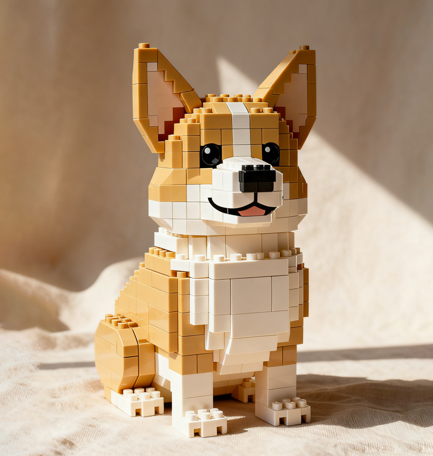 Brick Dogs — Corgi Building Block
